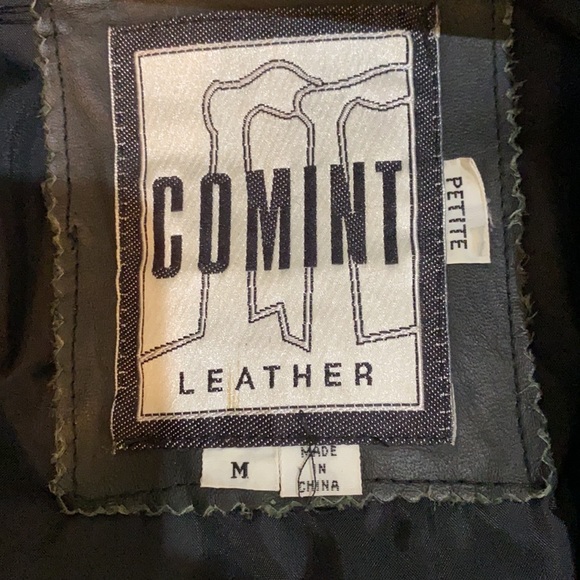 Vintage Black leather long coat - Picture 2 of 12